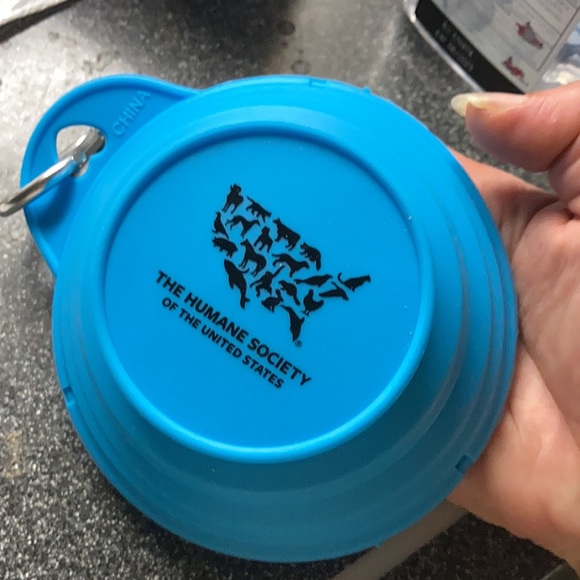 Collapsible dog travel bowl keychain pet - Picture 4 of 17